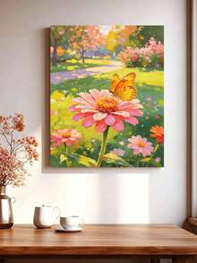 DIY Digital Oil Painting Set, Butterflies And Flowers, Suitable For Beginners And Adults, Canvas Art Home Wall Decor, Halloween Party Gift - Sets - View 3