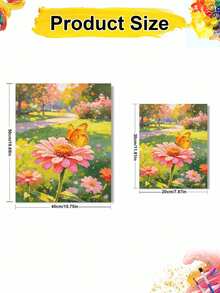 DIY Digital Oil Painting Set, Butterflies And Flowers, Suitable For Beginners And Adults, Canvas Art Home Wall Decor, Halloween Party Gift - Sets - View 4
