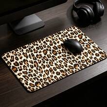 Leopard Print XL Large Mouse Pad With Stitched Edges Long Non-Slip Rubber Base Mousepad Cheetah Animal Laptop Keyboard Mat Desk Pad For Office Home Desk Decor - View 11