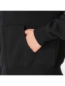 Under Armour Women's UA Rival Fleece FZ Knit Hooded Zip-Up Casual Jacket 6016556-008 - Black - View 5