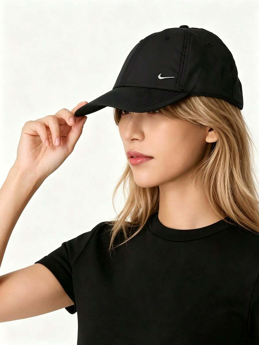 Nike U NK DF CLUB CAP U CB MTSWSH L 休闲棒球帽、遮阳帽、运动帽 FB5372-010 - 黑/金屬銀 - 查看 1