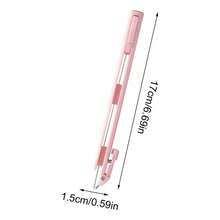 Fuse Bead Dispenser Pen Press-Type Precision Pick-Up Tool For Perlers Beads, Easy Craft Positioning Pen For Kids Adults Home - Pinks - View 2