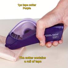 1pc Plastic Tape Dispenser, No Battery Required, All-In-One Portable Tape Cutter For Home Gift Wrapping Office, Lightweight And Easy To Operate, Suitable For DIY Crafts, Random Color - A - View 15