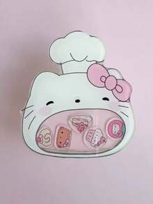 SANRIO 1pc Multi-Functional Dessert Cartoon Printed Acrylic Airbag Phone Grip, Multiple Sweet Kitten & Bunny Patterns, Clear Acrylic Material, Foldable & Retractable Airbag, Self-Adhesive Sticker For Phone Back, Support Horizontal & Vertical Video Playback, With Stand, Finger Grip & Anti-Drop Functions, Creative Holiday Birthday Gift, Unisex, Top Choice For Daily Use & Gifting - Multicolor - View 14