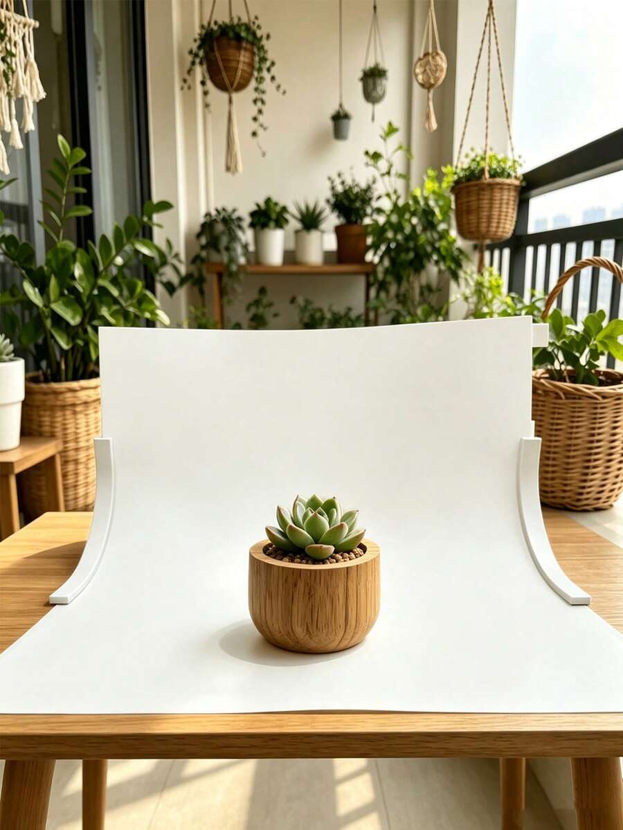 [Ideal Gift]Desktop Mini Background Stand, Photo Background Paper Clip, Suitable For Product Photography, Handmade Studio Use, Small Photo Background Stand, Suitable For Shooting Small Objects And Handicrafts, Surprise Gift For Photography Enthusiasts - New Model - View 1