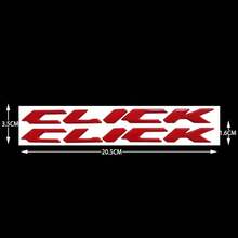 1 par de pegatinas suaves con logo para motocicleta Click 125i Click150i - A - Ver 8
