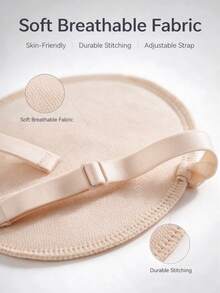2/1pc Underarm Sweat Shield, Washable Armpit Sweat Absorber Pads With Elastic Strap, Invisible Under Garment, Sweat Protection For Daily Activities, Breathable Fabric Underarm Liner For Women - Underarm Sweat Pads - View 3