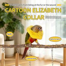 ITANDME Bird Elizabeth Collar, Guinea Pig Elizabeth Collar, Small Pet Recovery Collar, Cute Design, Suitable For Sun Conure, Peony Parrot, Tiger Parakeet, Guinea Pig, Fancy Rat, Etc. - View 3