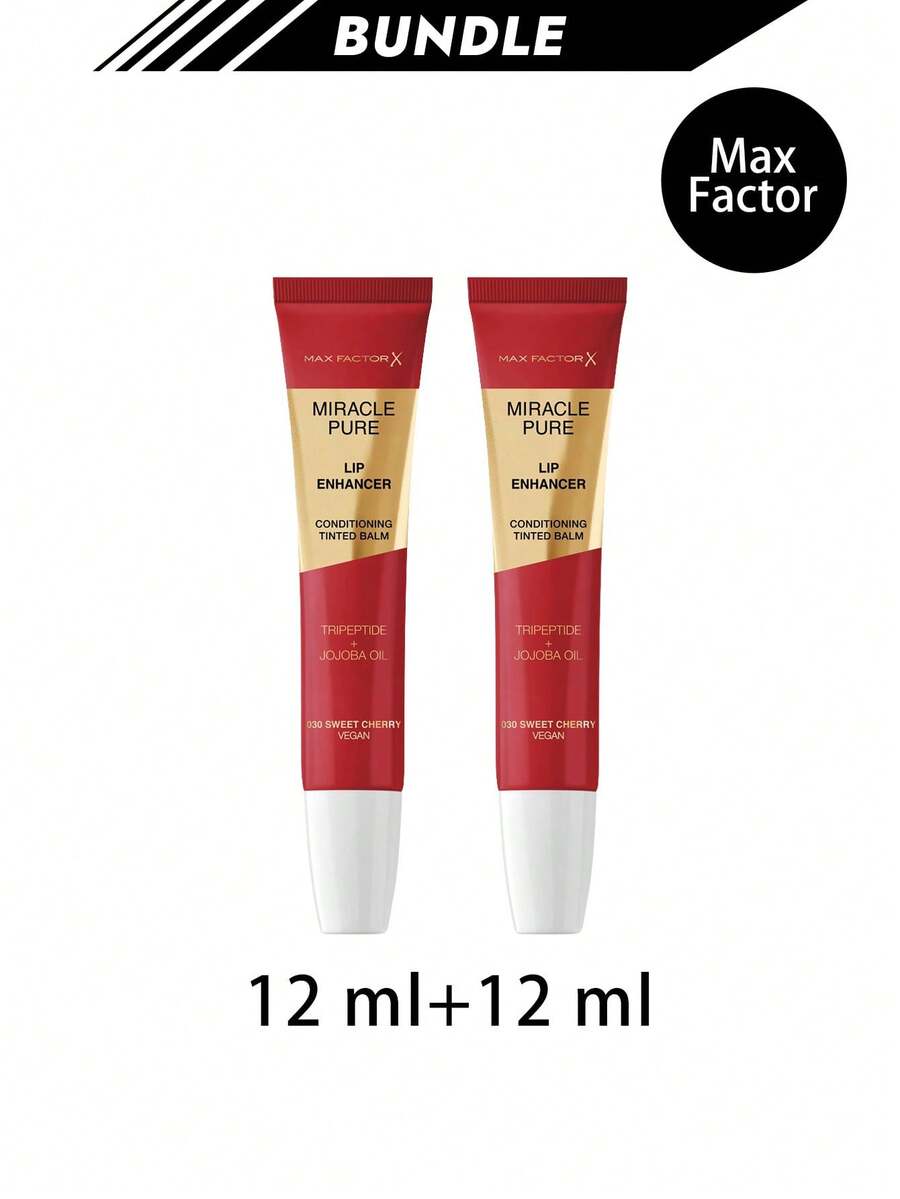 Max Factor [Bundle] Miracle Pure Lip Enhancer 030 Sweet Cherry 12 Ml X 2 - 030 Sweet Cherry - View 1