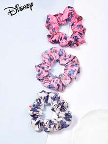 Disney 3 chiếc dây buộc tóc scrunchies trẻ em in kỹ thuật số họa tiết hoạt hình, thiết kế in kỹ thuật số thời trang dễ thương, phù hợp cho tiệc tùng, ngày tựu trường và làm quà tặng cho thanh thiếu niên - Nhiều màu - Xem 4
