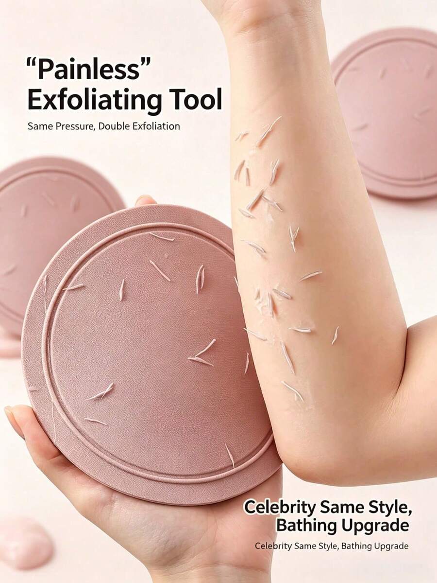 1 chiếc bàn chải tắm silicone cao cấp có tay cầm, bề mặt mềm mại thân thiện với da, trải nghiệm không gây đau, phù hợp để tắm và tẩy tế bào chết cho cơ thể - Xem 1