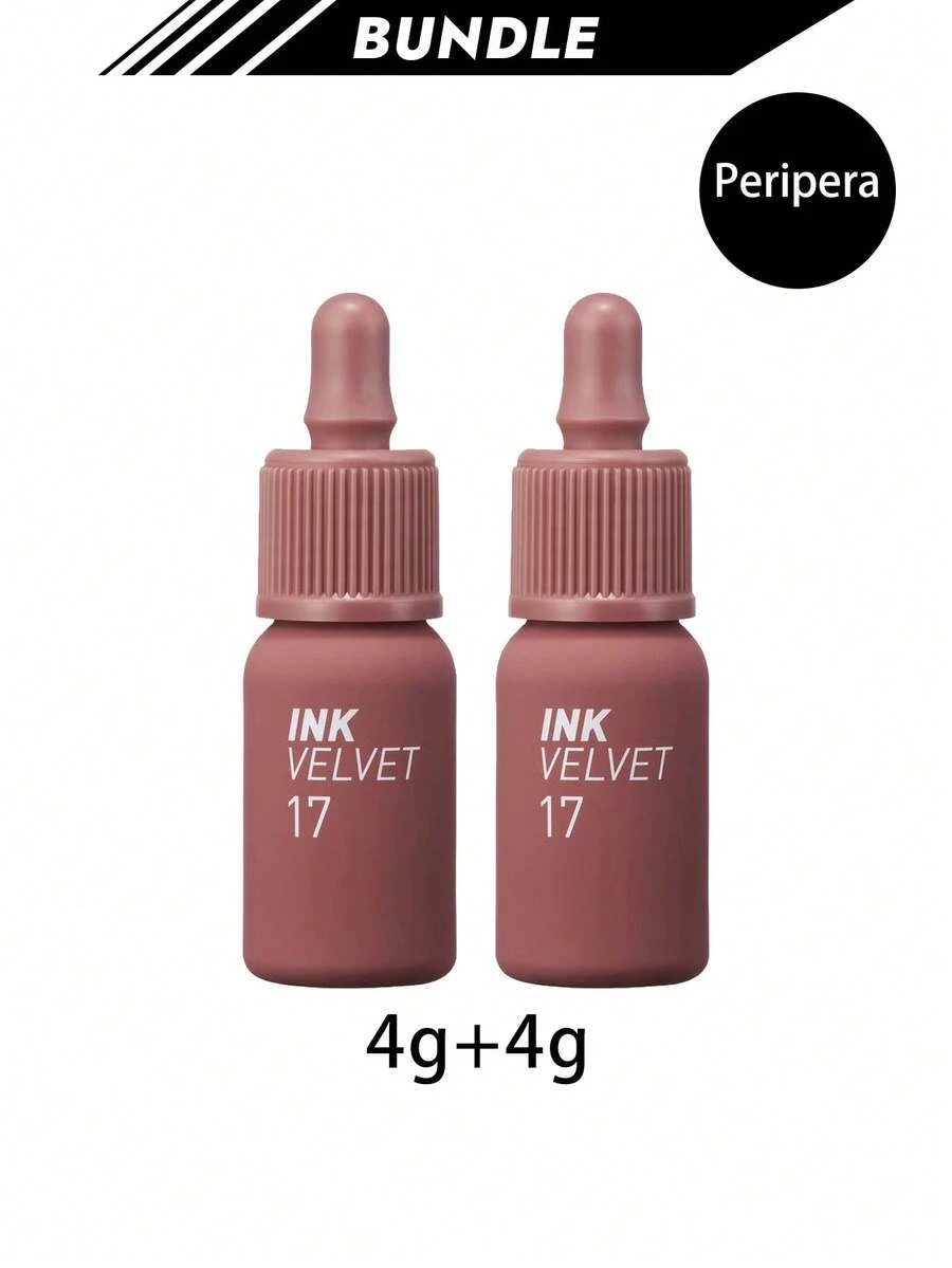 [Bundle] PERIPERA INK VELVET 017 ROSY NUDE 4g X 2 - 017 ROSY NUDE - View 1