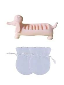 Cute Sausage Dog Ring Holder With Jewelry Storage Bag, Jewelry Display Stand, Jewelry Storage Box, Creative Desktop Ring Organizer, Vanity Decor Ring Storage Rack, Cute Room Decor Gift, Jewelry Lover Gift, Party Favor, Holiday Gift - Multicolor - View 15