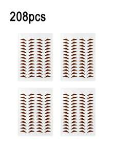 208/104/52pcs Self-Adhesive Cat Eye Wing Eyeliner Stickers, Waterproof Reusable Eye Makeup Stickers For Beginners, Black & Brown Optional - Multicolor - View 15