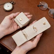 Foldable Multi-Functional Travel Jewelry Storage Bag, 1-Piece Set. Portable Multi-Layer Storage With Snap Fastening For Secure Closure. Suitable For Storing Necklaces, Earrings, Rings And Jewelry. Perfect For Travel And A Great Gift For Christmas. - Multicolor - View 2