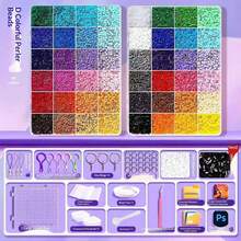 1pc-MAR0 Same Color 3D Fusion Pixel Art Puzzle Toy DIY Educational Gift For Girls And Boys Birthday Holiday Perfect Gift [Random Color Lanyard/Chain Style] - Multicolor - View 5
