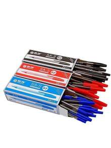 3pcs Blue Ballpoint Pens - Medium Tip, Smooth Writing - Professional Quality, Suitable For Home, Office And School, Back To School Essential - Sets - View 7