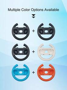Compatible With Switch2, 2pcs Controller Steering Wheels, Anti-Slip And Sweat-Proof, Enhanced Grip For Realistic Operation - View 4