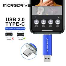 Microdrive 2 In 1 USB2.0 Flash Drive, Type-C OTG U Disk, Dual Interface Memory Stick For Type-C Phone & PC, File Photo Storage 128GB 64GB - View 4