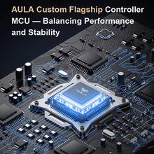 AULA V1 Tri-Mode Wireless Gaming Mouse, 55g Ultra Lightweight, PAW3311 Sensor, 12000 DPI Adjustable, 6 Programmable Buttons, Wired/2.4G/Bluetooth Computer Mouse For PC Laptop, Black & White Optional - View 11