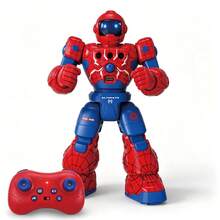 1pc Gesture Sensing Remote Control Robot, Programmable Spider Robot, Supports Remote Control Operation And Gesture Sensing Control, Equipped With Rechargeable Battery, Suitable For 3 4 5 6 7 8 9 10 11 12 Years Old Boys And Girls Interactive Robot Toy, With Light And Music, Singing And Dancing, Two Driving Modes Walking And Sliding, One-Key Demo, Storytelling, Mechanical Voice, Children Entertainment Set, Christmas Gift (White/Black/Red) - Multicolor - View 12