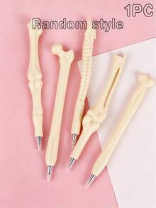Creative Bone-Shaped Pens With Various Designs, Including Realistic Bone-Shaped Ballpoint Pens And Skull Finger Designs. These Unique Gel Pens Feature Black/Blue Refills, Durable Metal Tips, And Are Compact And Innovative, Making Them Suitable For Doctors And Nurses. Perfect As A Halloween Gift, Holiday Present, Or Gift For Friends. - A - View 14
