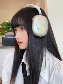 Glitter Headphone Protective Case, High Transparency Ultra-Thin Transparent Soft Shell, Apple Over-Ear Headphone Protective Case, Max 2 Cute Accessory Cover - Clear - View 3