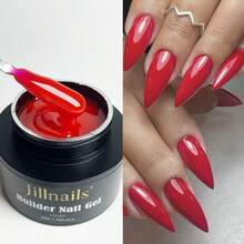 Jillnails 50g Medium Gel Extension Glue, Suitable For Nail Extension, UV/LED Curing, Self-Leveling, Transparent Milky White - Multicolor - View 31