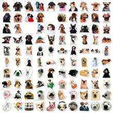 50pcs Funny Dog Expression Stickers PVC Gift Cartoon Decoration Suitable For Scrapbook, Laptop, Luggage, Guitar, Water Bottle, Phone Case DIY Stickers - Multicolor - View 2