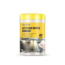 JUE FISH Multifunctional Kitchen Cleaning Wipes Tub, With Aloe Vera & Chamomile, Powerful Grease Removal, Suitable For Stoves, Range Hoods, Countertops - Multicolor - View 4