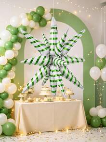 22 Inch 4D Explosion Star Foil Balloon, Water Drop Mylar Decor For Birthday Christmas Party - Multicolor - View 1