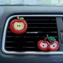 1/2/4pcs Car Air Vent Fruit Fragrance Clip, Realistic Fresh Fruit Design, Long-Lasting Scent & Air Purification, Secure Clip Fixation, Car Interior Decor Air Freshener Accessory - Creative Fruit Air Vent Clip - View 14