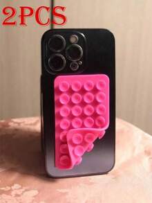 Silicone Suction Cup Phone Holder, 28 Individual Suction Cups Without Adhesive Grip Reusable Double-Sided Holder, Suitable For Makeup, Fitness, Shower, Car, And Kitchen Use - Multicolor - View 20