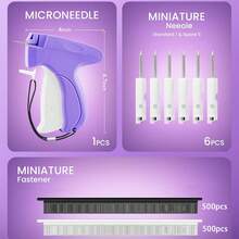 Fine Stitch Gun Stitchy Quick Clothing Fixer For Clothes Micro Tagging Gun Clothing Mini Speedy Sticky Sewing Gun Hemming Tool - A-purple - View 4