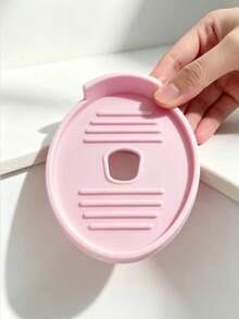 1pc Electric Toothbrush Base Ventilation Pad, Silicone Drainage Mat, Multi-Color Non-Slip Waterproof Mat, Bathroom Sink Countertop Organizer, Daily Bathroom Accessory, Home Toothbrush Holder Base Protector - Multicolor - View 4