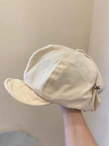 Vintage Newsboy Hat, Face-Flattering Design, Casual Versatile, Essential Vintage Art Accessory For Women, Breathable & Comfortable, Artist Style - Multicolor - View 9