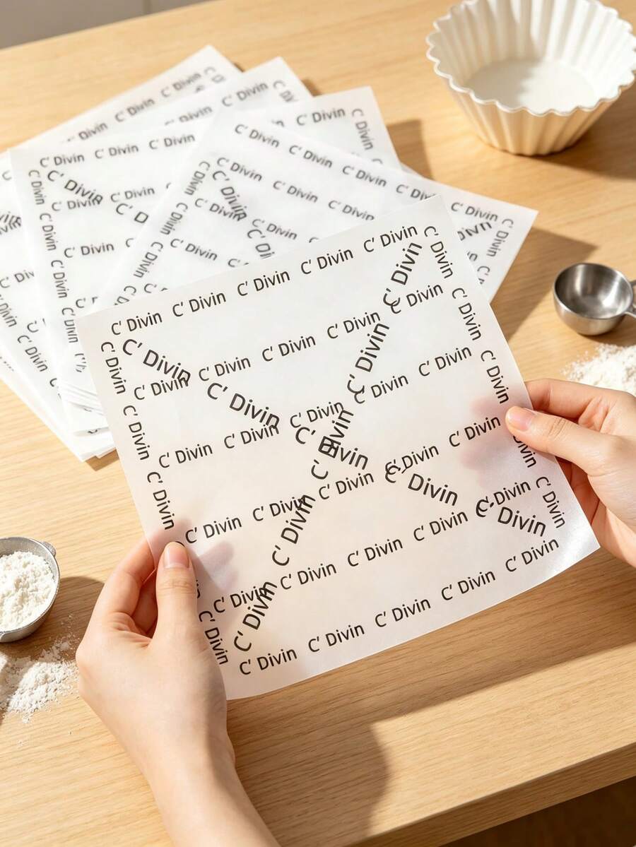 200pcs Baking Paper, Paper, Basket Liners, 50/100pcs Sandwich Wrapping Paper, Grease-Proof Non-Stick, Suitable For BBQ, Picnic, Party - View 1