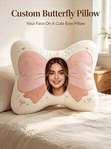 1pc DIY Customized Personalized Creative Pillow, Cushion, Gift For Girlfriend/Wife, Home Decor | Holiday Decoration | Wedding | Birthday Gift | Anniversary, Suitable For Halloween, Christmas, Thanksgiving, Valentine's Day - Multicolor - View 2