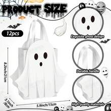Halloween Candy Bag 2026 New Little Ghost Tote Bag Candy Pouch White Little Ghost Surprise Gift Bag Gift Box Halloween Essential - Ghost Candy Bag - View 1