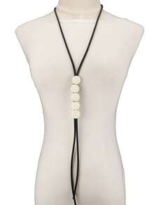 MARLIWOO 1pc Minimalist Daily Commute Style Fashion Accessory Long Gothic EMO Style Elegant Party Necklace - Multicolor - View 3