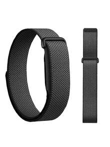 1pc Fashion Casual Black Braided Watch Band, Suitable For Google Air, Durable Braided Nylon Material, Practical Smartwatch Accessory, Breathable Sports Hook And Loop Strap, Suitable For Google Air, Sports Style Design, Watch Band Accessory, Suitable For Daily, Sports, Outdoor, Travel And Party Occasions, Unisex, Ideal Gift For Back To School, Valentine's Day, Anniversary Or Birthday - Black - View 4