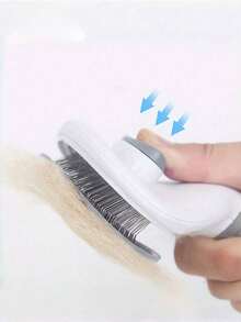 Self-Cleaning Pet Brush, Suitable For Dogs, Cats, Rabbits And Other Pets, Removes Loose Fur, Skin-Friendly Massage Grooming Tool, Suitable For Long And Short Hair Pets - Multicolor - View 7