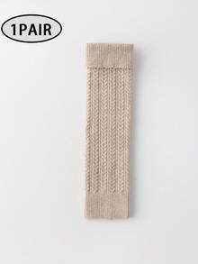 1 Pair Women's Leg Warmers, Warm And Anti-Freeze For Autumn/Winter, Dark Color JK Outdoor Style, Pair With Warm Leggings, Slim Boots, Casual Streetwear - Multicolor - View 13