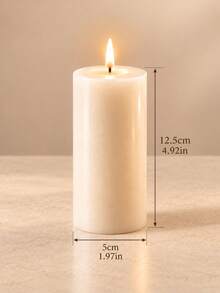 Set Lilin Pilar Putih Gading, Berbagai Ukuran, Set Kombinasi, Lilin Silinder Diameter 5cm, Lilin Tanpa Aroma, Tanpa Asap Hitam, Dekorasi Pernikahan, Dekorasi Meja Rumah - Lilin dekoratif kolom - View 13