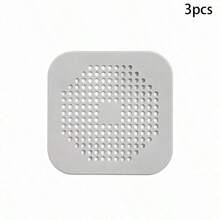 Bathroom Hair Catcher For Floor Drains, Soft Silicone With Suction Cups, Washable Kitchen Sink Debris Filter Mat - A - View 15