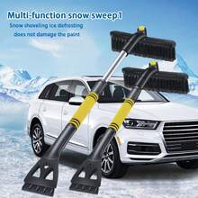 2-In-1 Multifunctional Telescopic Snow Shovel With Scraper And Brush, ABS Material, Non-Electric Car Ice Scraper, Easy Snow Removal - Snow Shovel - View 12