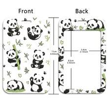 1 Piece Cute Panda Bamboo Print Lanyard With ID Badge Holder, Cartoon Animal Neck Strap Card Holder For Student Work ID Keys, Panda Lover Gift - Multicolor - View 10
