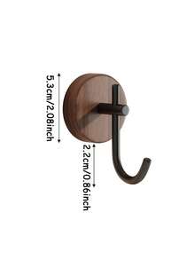 Wall Hooks, Can Hang Kitchen Towels, Utensils, Bathroom Loofahs, Entryway Bags And Keys. No-Drill Adhesive Installation, Fsuitable For Kitchen, Bathroom And Entryway, Brings Natural Wood Texture And Neat Storage For Your Home - Multicolor - View 2