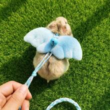 Halloween Small Pet Angel Wings Harness Leash With Bell, Adjustable Walking Traction Rope For Hamster Sugar Glider, Cute Cosplay Costume Accessory For Outdoor Activity - Multicolor - View 5