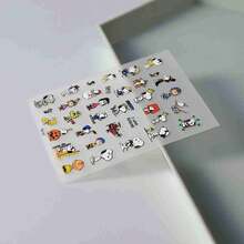 1pc 2026 Popular Fun & Beautiful Snoopy Nail Stickers, Suitable For Anime Collectors, DIY Decoration Stickers, Surprise Gift For Friends And Family For Anime Conventions, Birthday Parties, Back To School, New Year, Halloween, Christmas (Random Style) - Multicolor - View 6